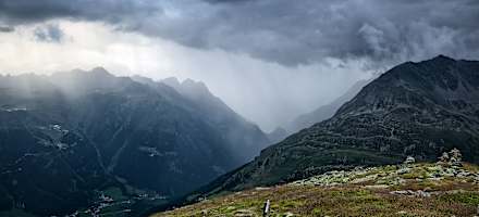 Gewitterstimmung in den Ötztaler Alpen