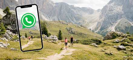 Bergwelten WhatsApp Kanal Südtirol Handy