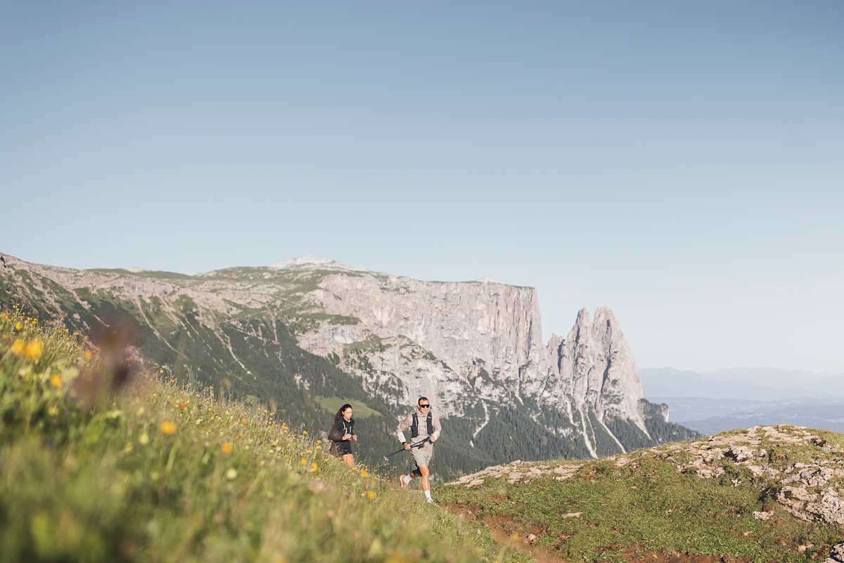 Laufen in der Dolomitenregion Seiser Alm