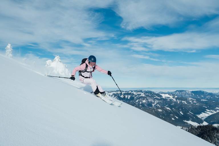 Skifahrerin
