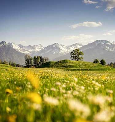 Oberstdorf im Allgäu - ein guter Platz, um die Lebensgeister im Frühling zu aktivieren.