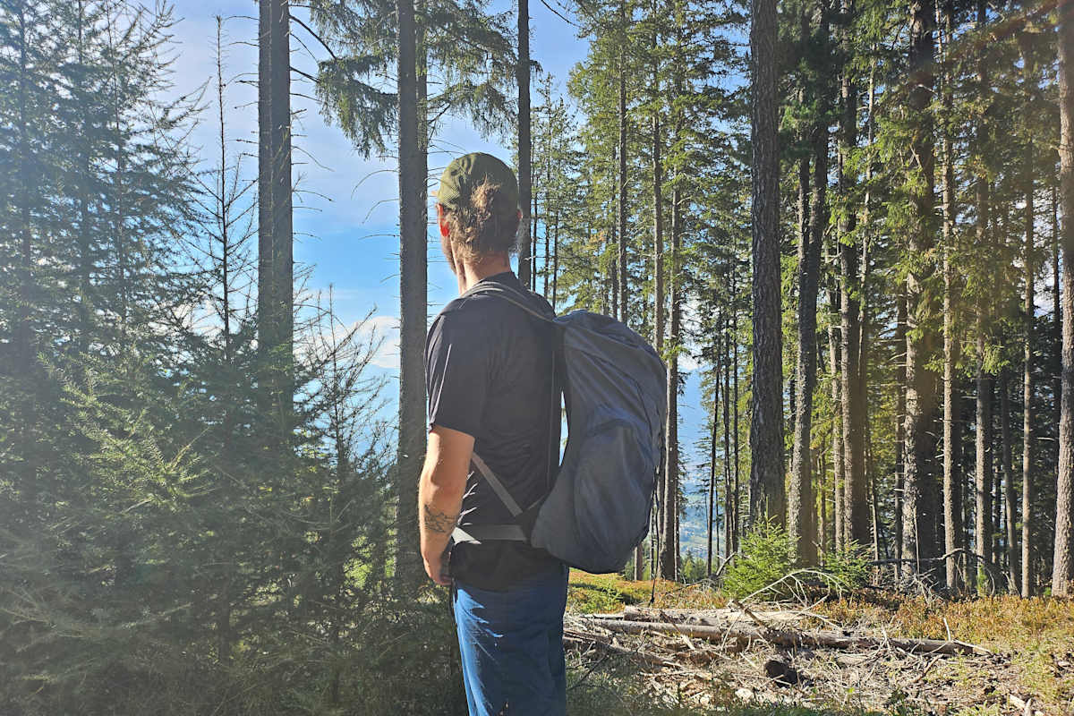 Rucksack mit Netzrücken
