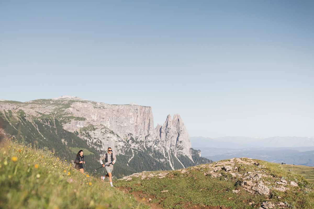 Laufen in der Dolomitenregion Seiser Alm