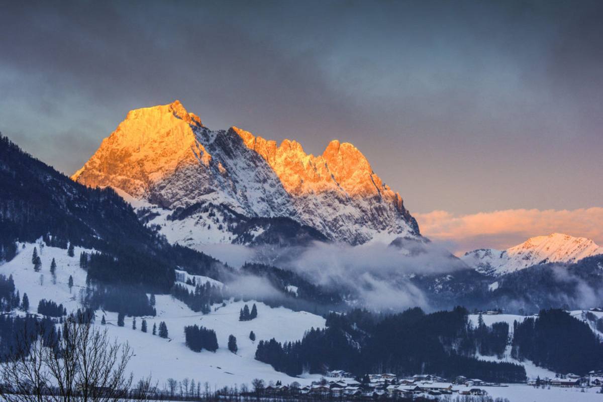 Wilder Kaiser in Tirol von Ostnordosten