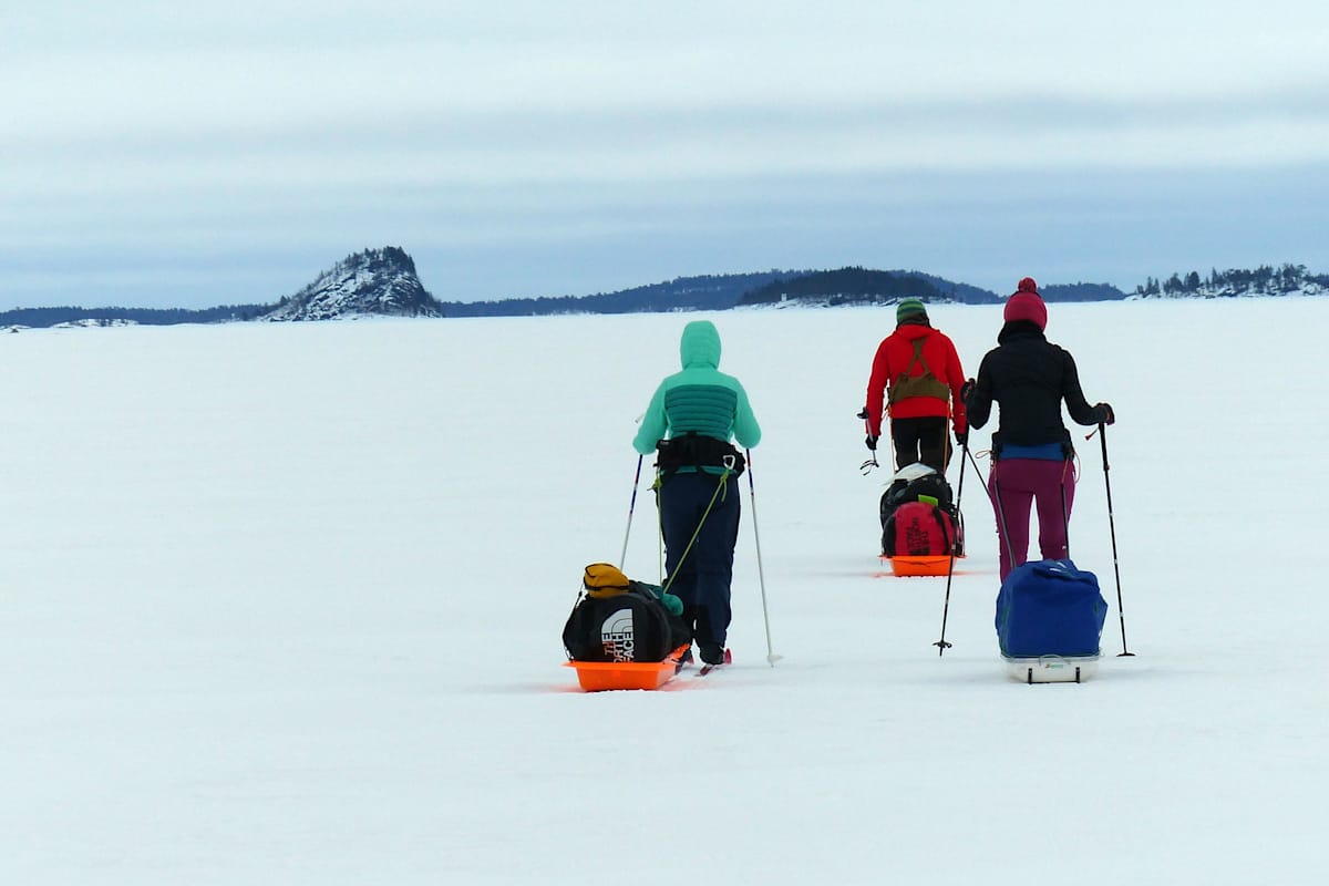 Skiwandern Inarisee Lappland