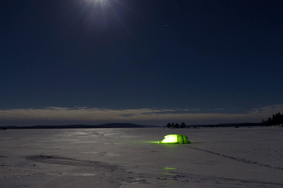 Skiwandern Inarisee Lappland