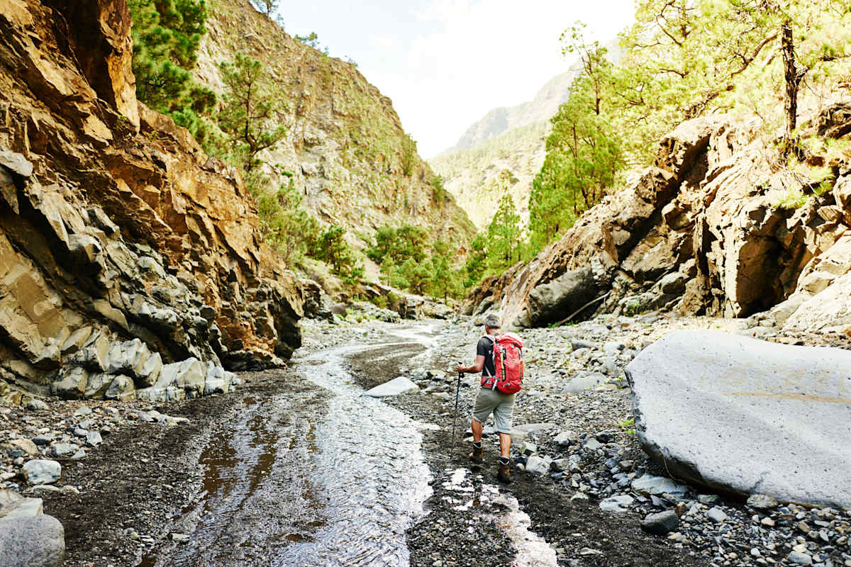 In der Schlucht des Bittermandelflusses auf La Palma