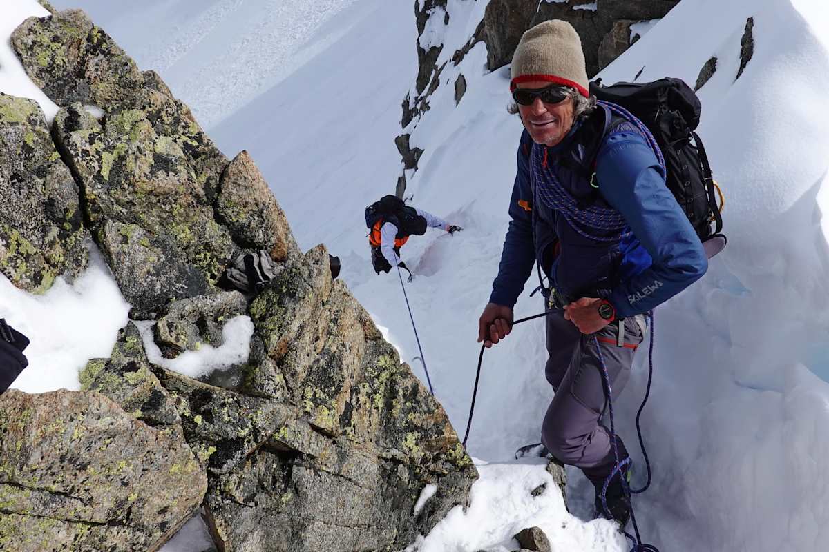 Durch die Kräulscharte im Aufstieg zur Inneren Sommerwand, Franz-Senn-Hütte/ Stubaier Alpen.