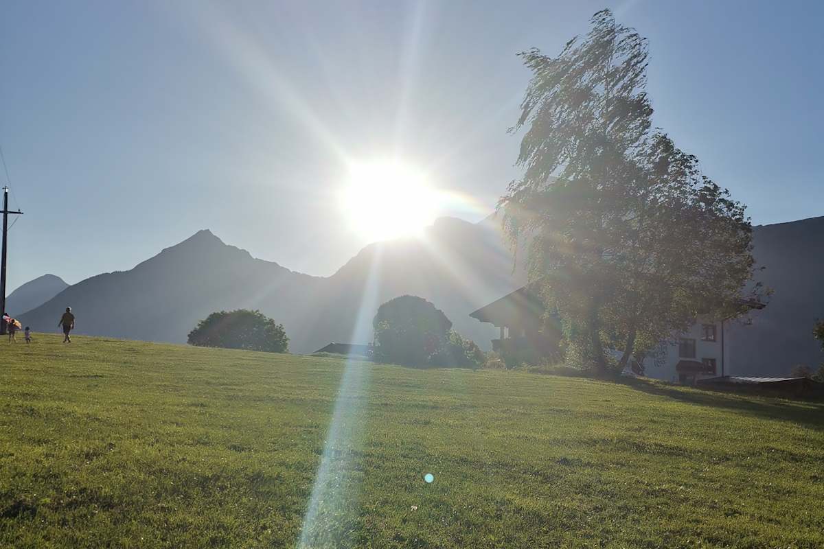 Abendsonne hinter dem Weberhof