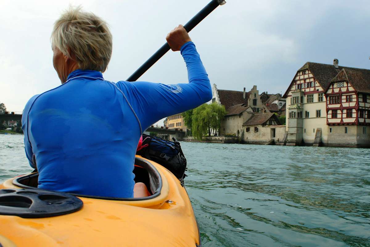 Einfahrt in den Rhein bei Stein am Rhein