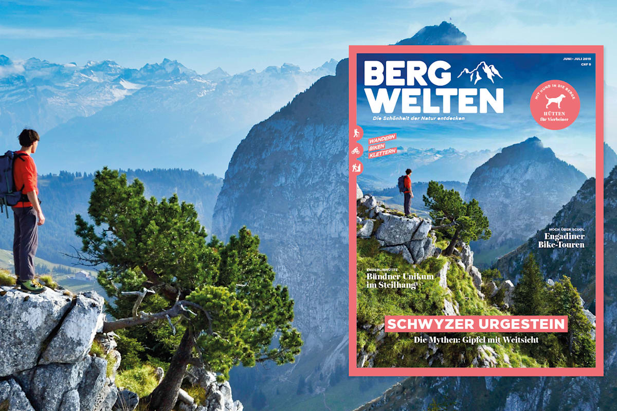 Jetzt überall im Zeitschriftenhandel – das Bergwelten Magazin (Juni/Juli 2019)