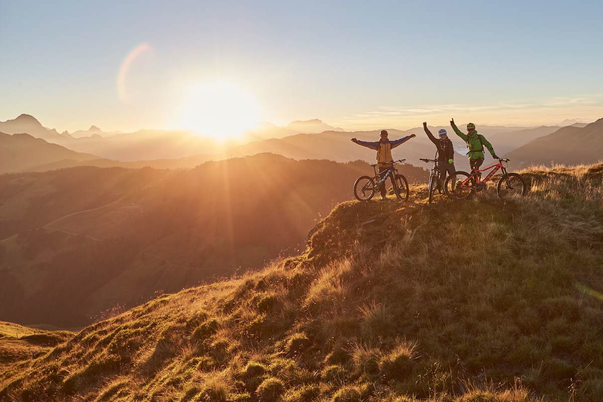 In Saalbach kann man biken bis die Wadeln brennen