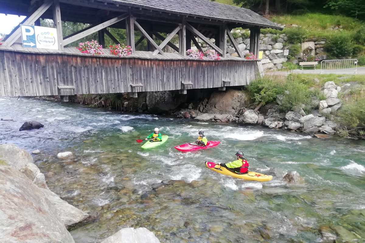 Kajakfahrer auf der Trisanna