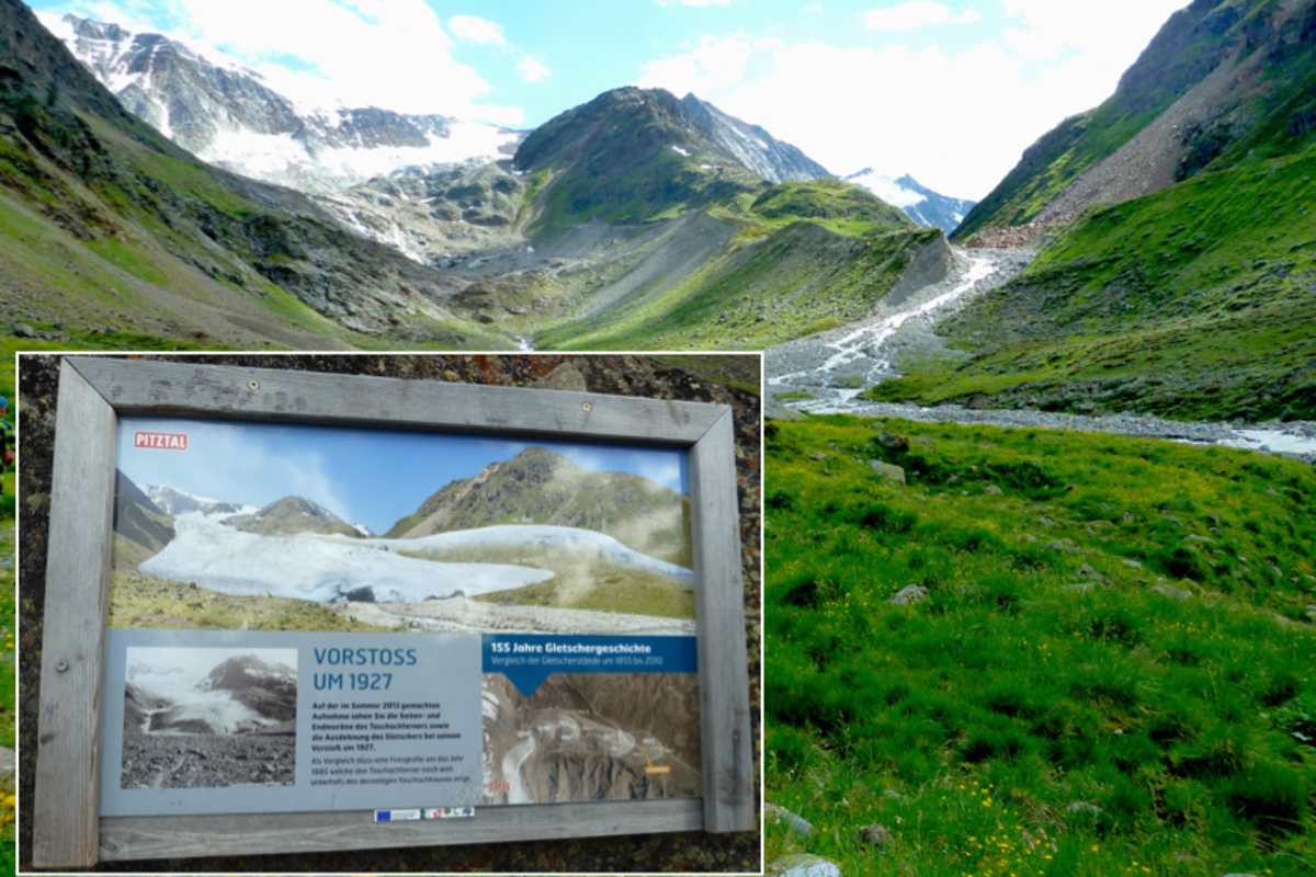 Vergleich Taschachtal damals und heute