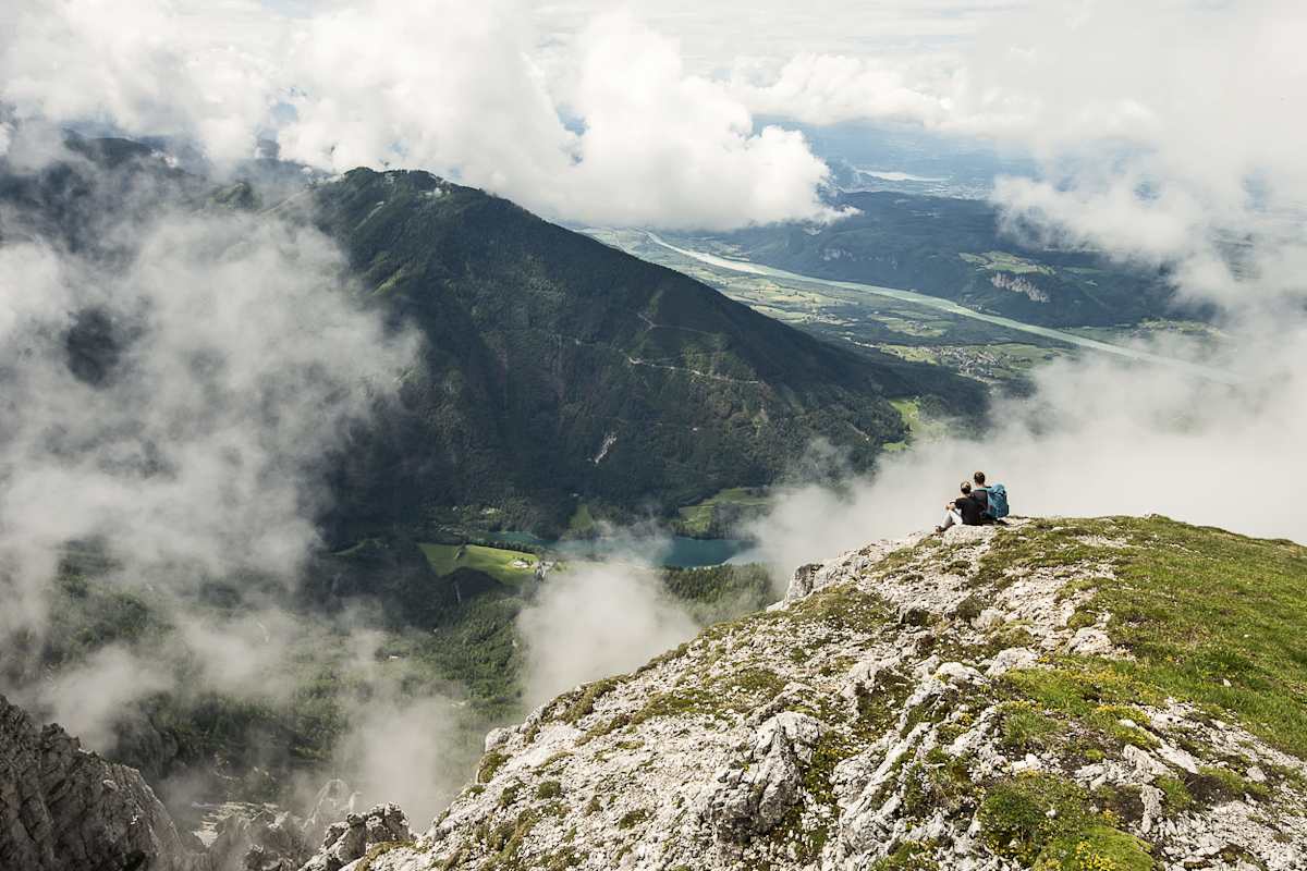 Knapp unterhalb des Gipfels am Hochobir