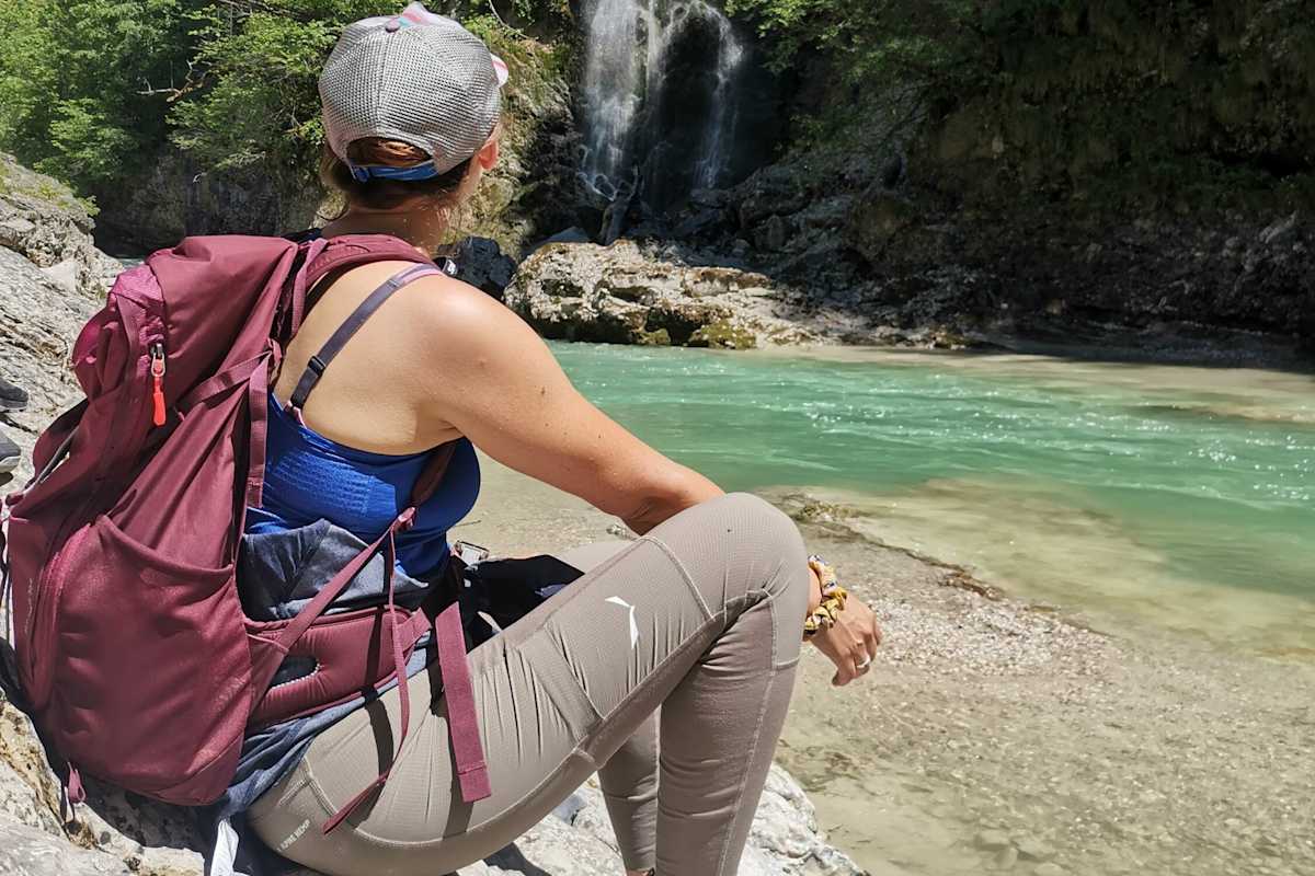 Blick auf den Wasserfall