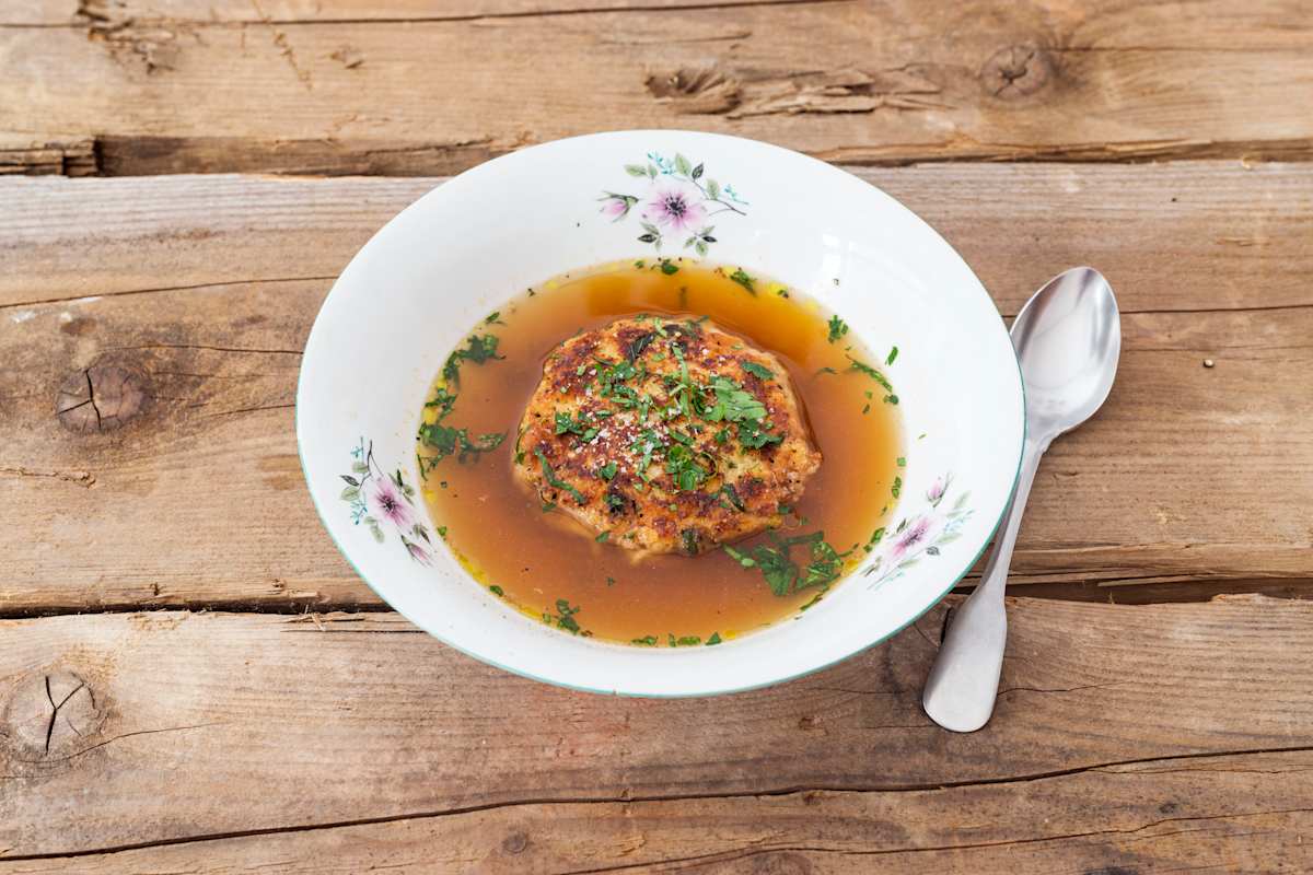 Kaspressknödelsuppe