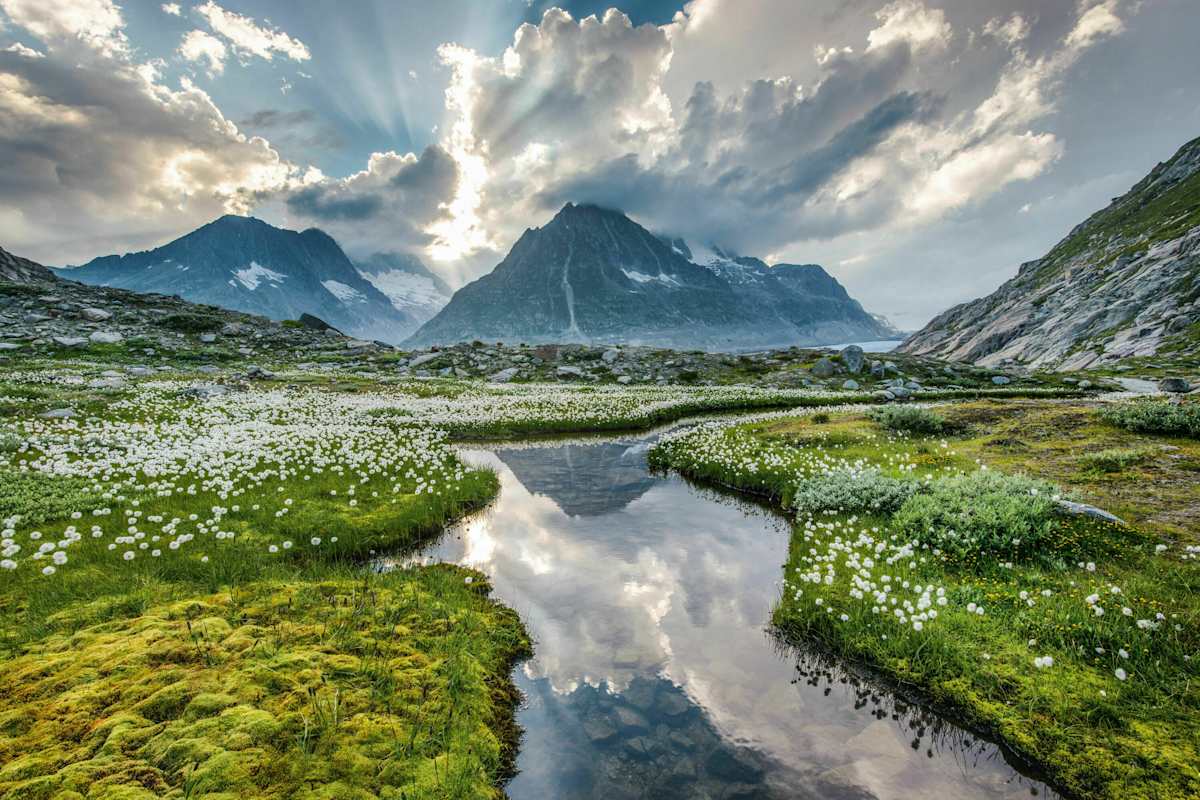 Der Märjelensee im Kanton Wallis