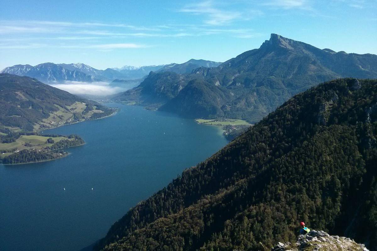 Der Mondsee zu Füßen der Drachenwand