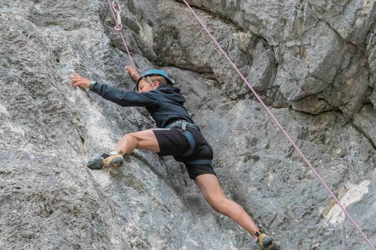Auch für Kinder gut geeignet: der Klettergarten Flämenwandl