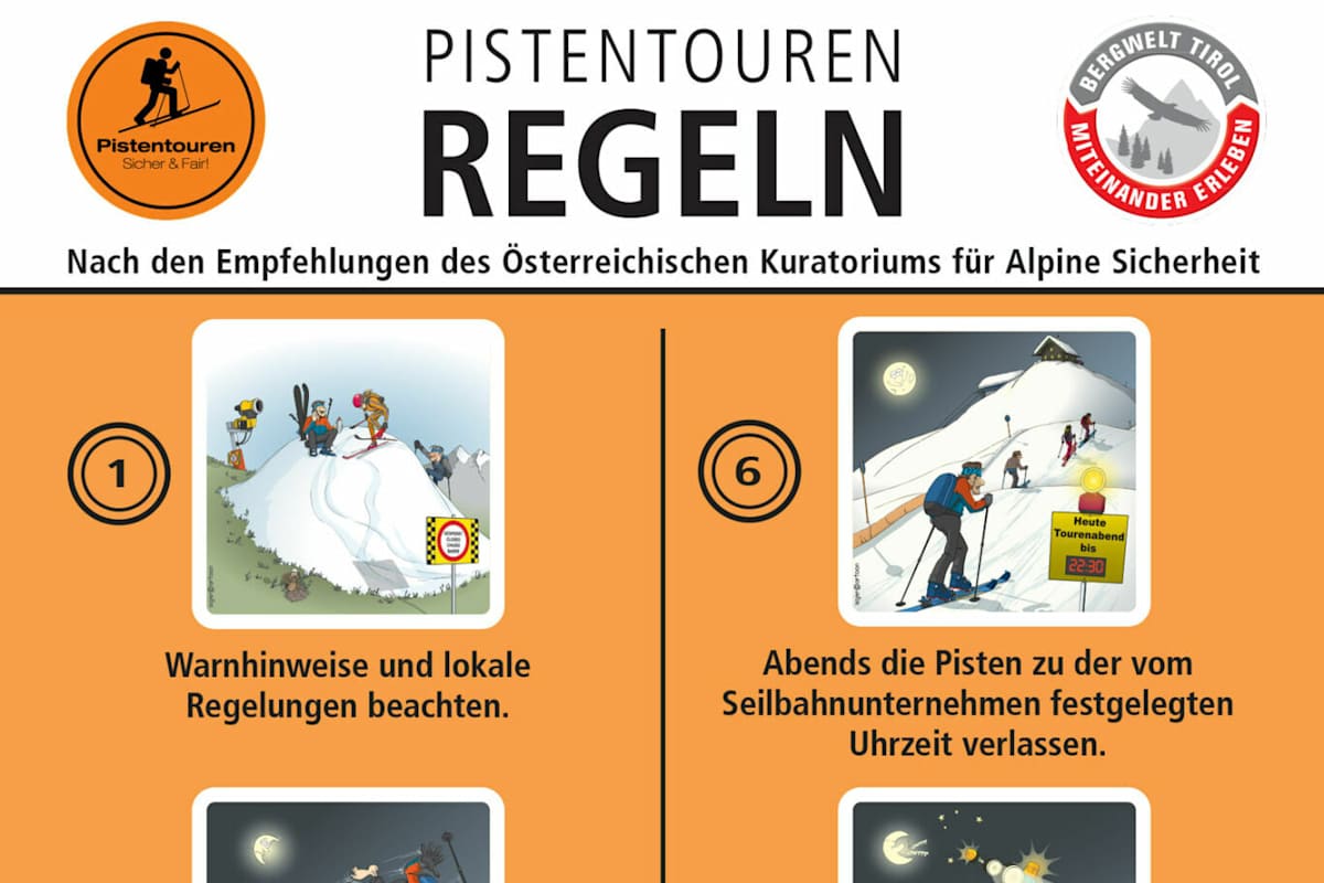 Die Pistentourenregeln im Überblick