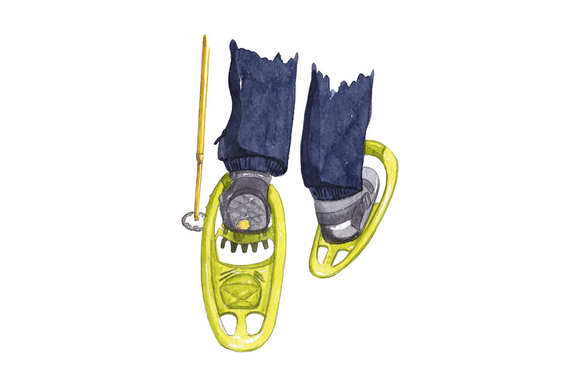 Schneeschuhgehen Technik