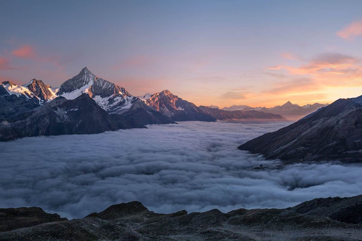 Weisshorn im Abendlicht
