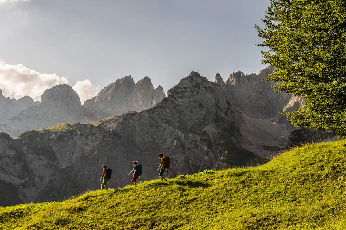 Wanderer am Wilden Kaiser