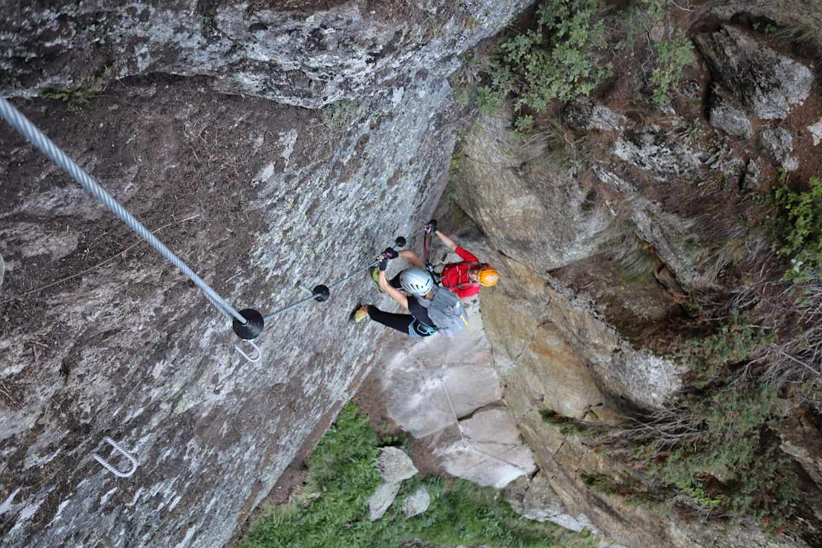Der Zielklettersteig bei Meran
