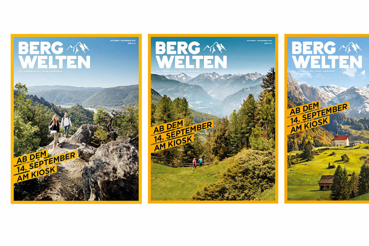 Cover: Bergwelten Magazin (Herbst) – Österreich, Deutschland, Schweiz