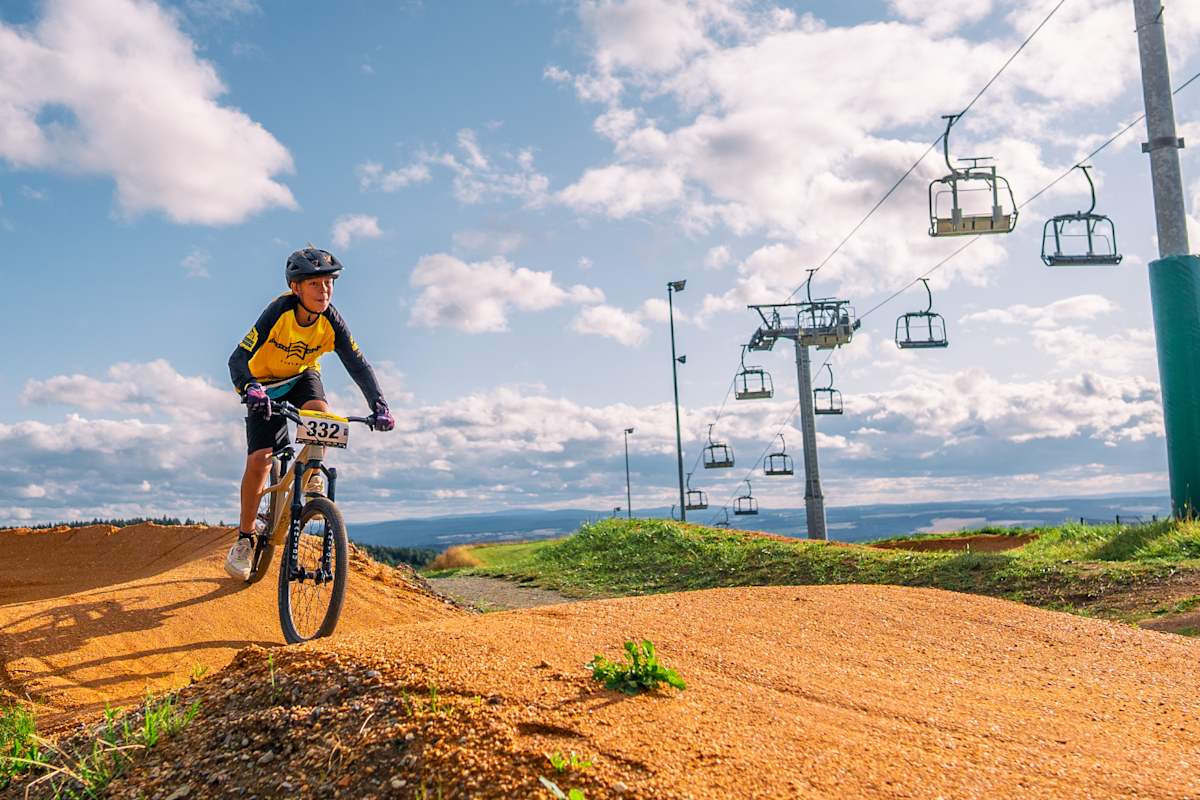 Die Bikewelt Schöneck verfügt über ein großes Übungsareal für Anfänger und Fortgeschrittene.