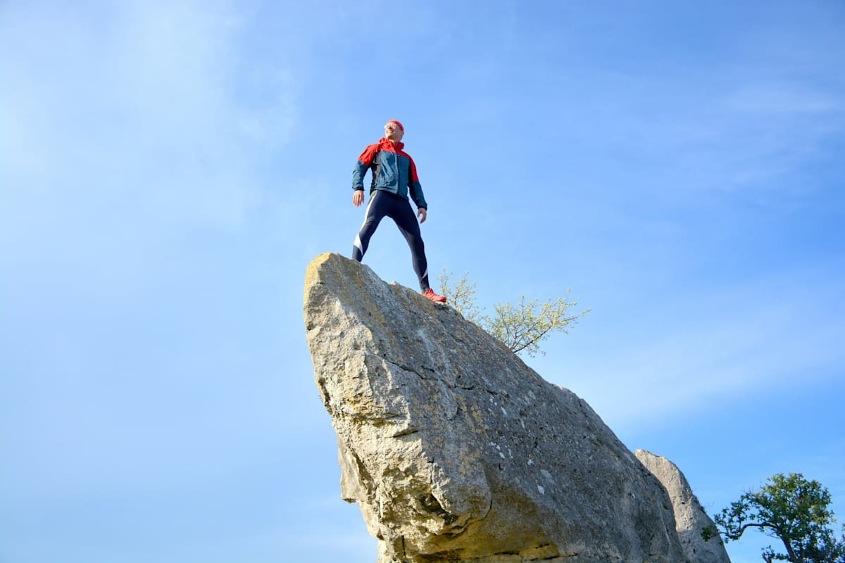 Rolf Majcen am Hölzlstein