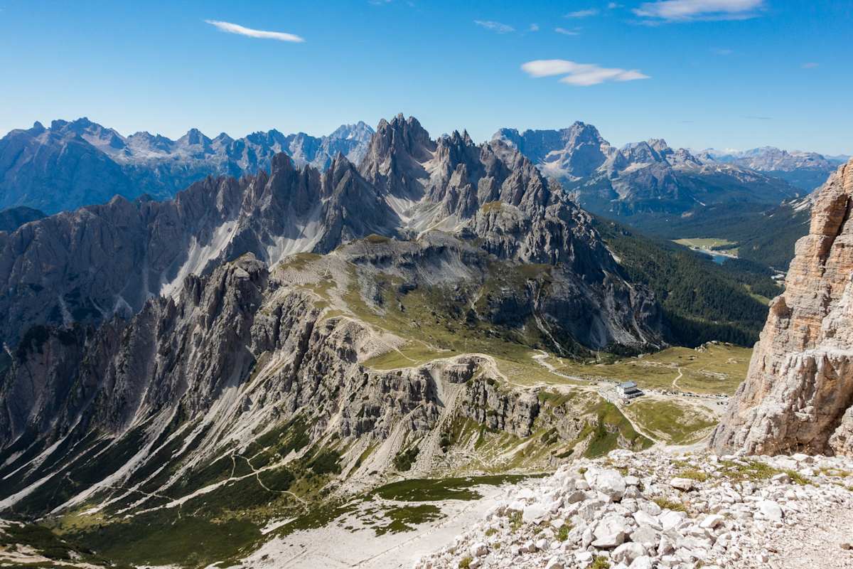 Am mittleren Terrassenband der Großen Zinne