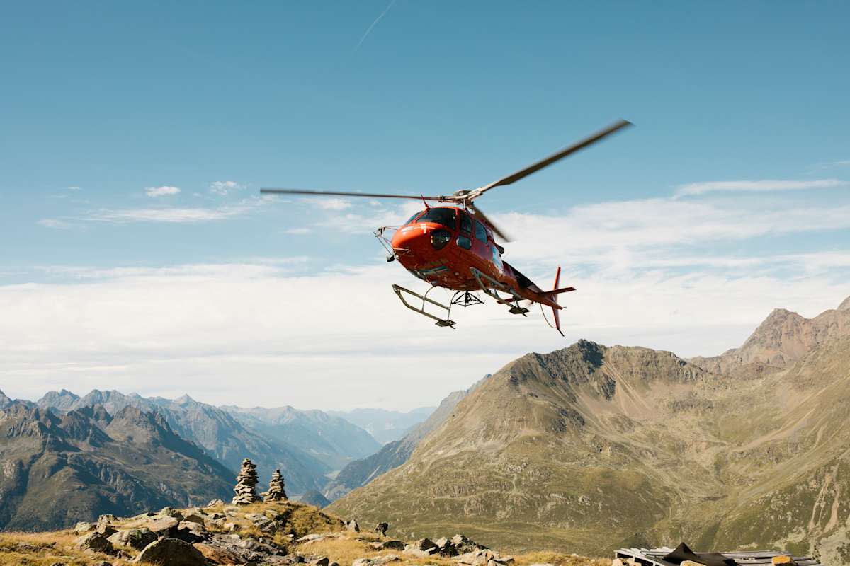 Hüttenübernachtung Kosten Brunnenkogelhaus Versorgungsflug Hubschrauber