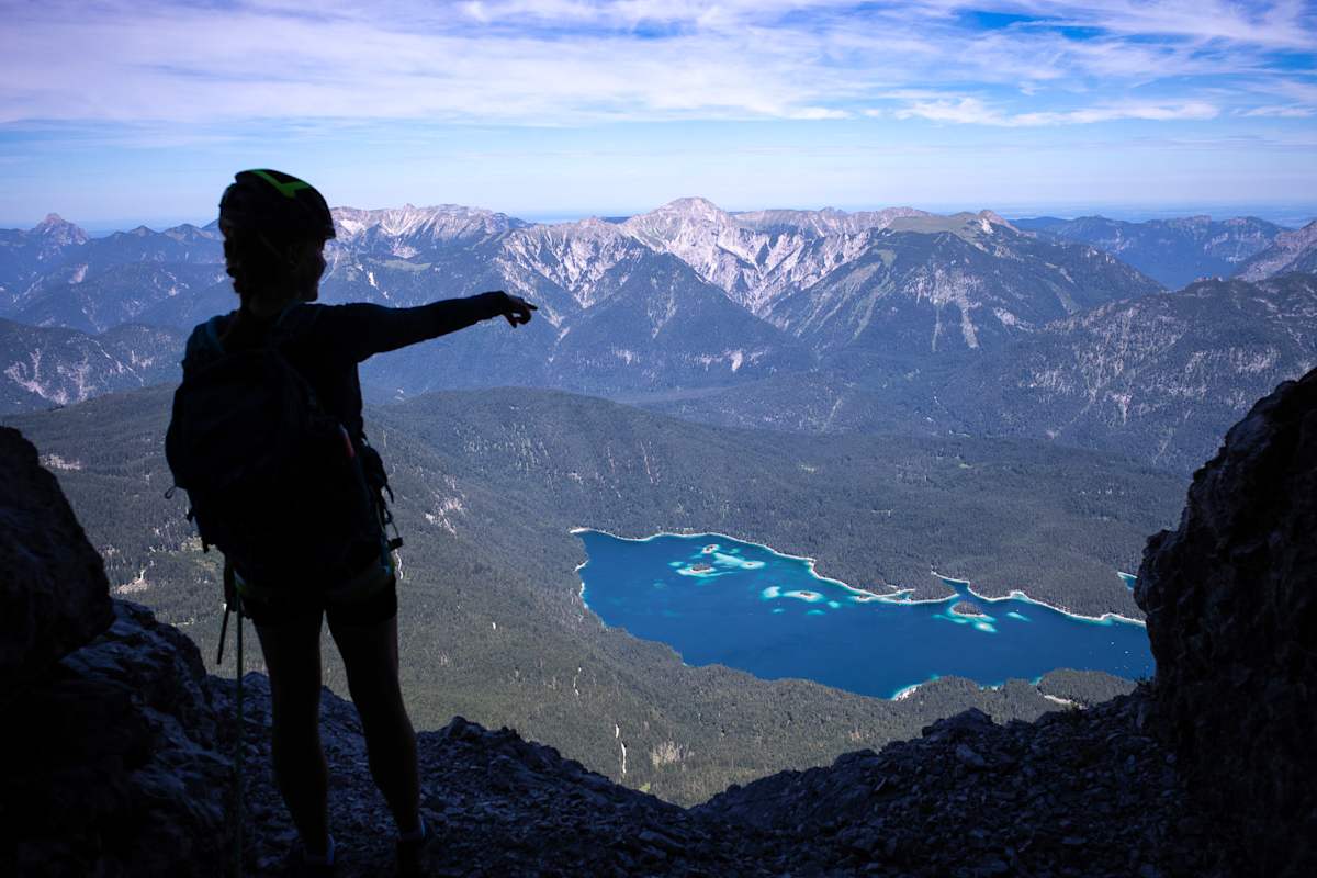 Blick von der Eisenzeit auf den Eibsee