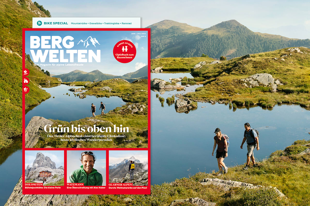 Das aktuelle Bergwelten-Magazin Juni/Juli 2022 (AT-Ausgabe)