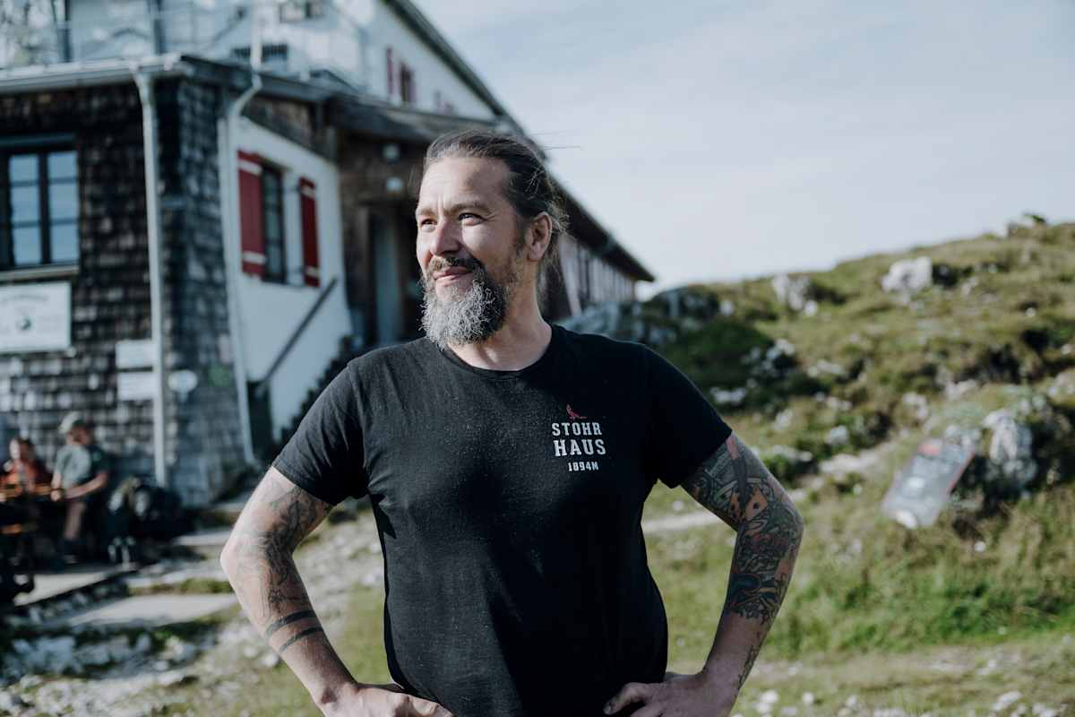 Stöhrhaus Hüttenwirt Florian Freundl, am Untersberg