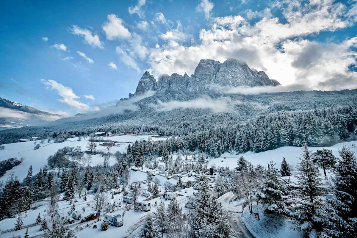 Wintercamping Camping Seiseralm, Südtirol