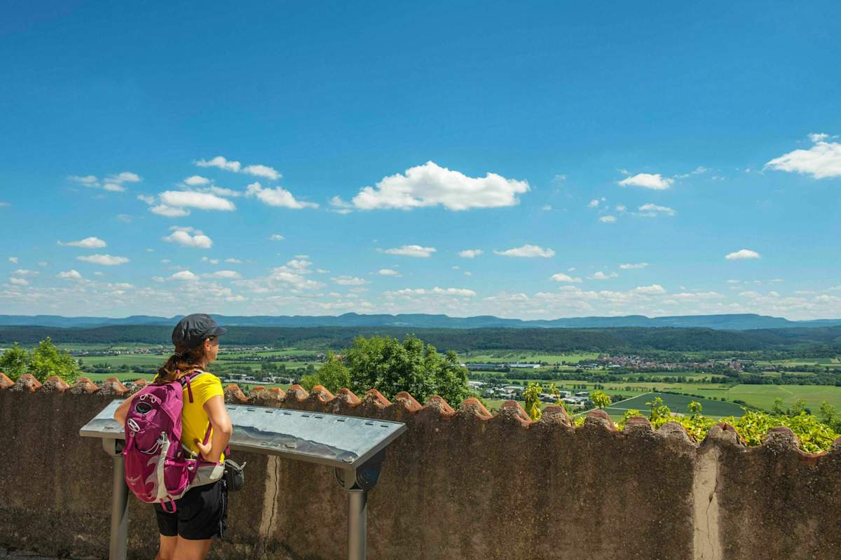 Kapellenwegle in Baden-Württemberg: Rundumsicht von der Wurmlinger Kapelle