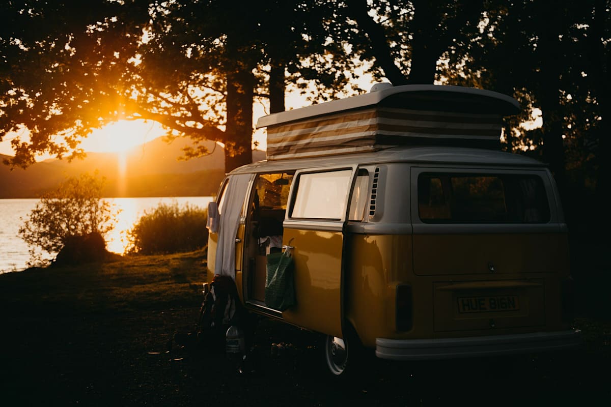 Einfach den Camperbus stehen lassen und die Gegend zu Fuß oder mit dem Rad erkunden