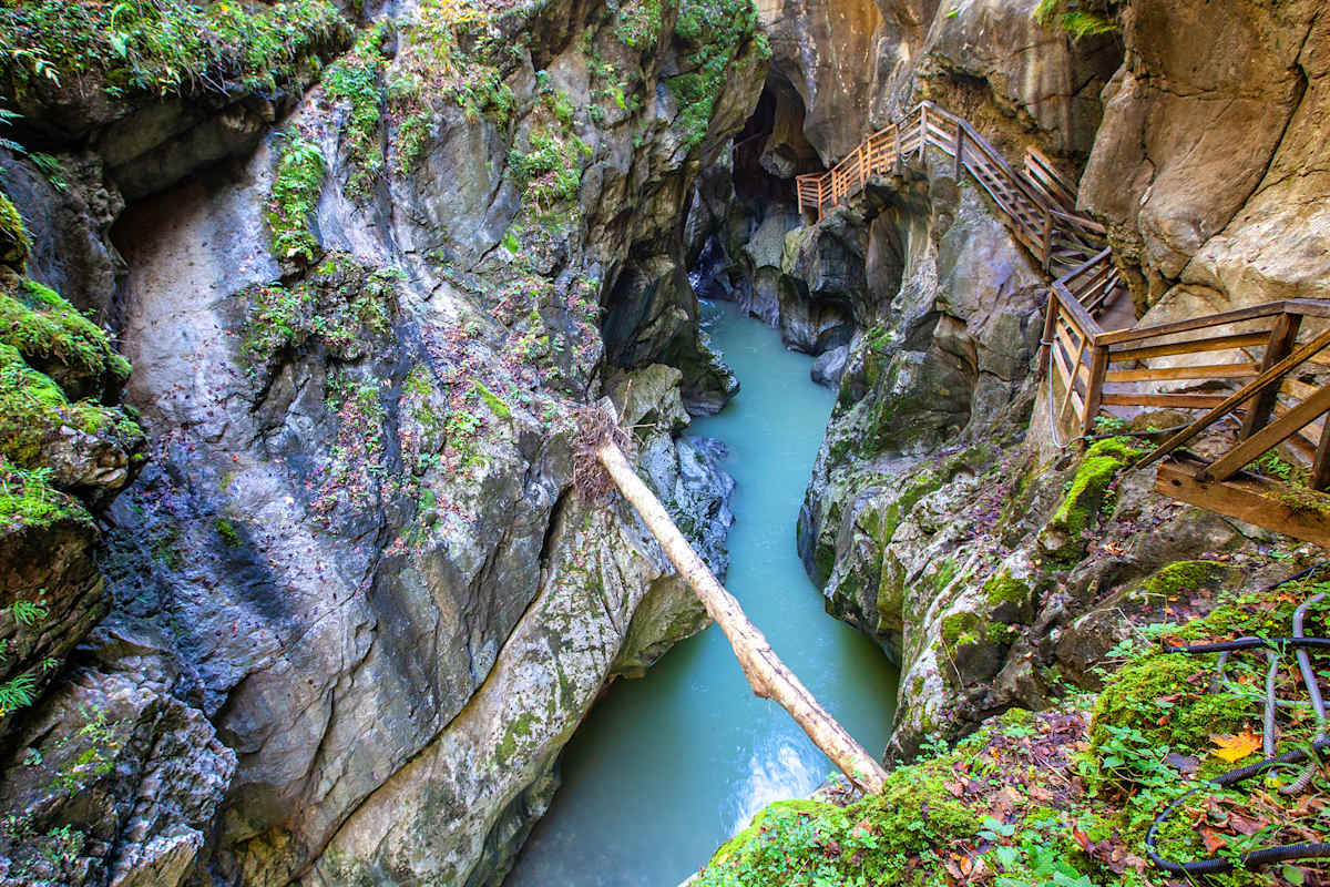 Lammerklamm in Salzburg mit Stegen