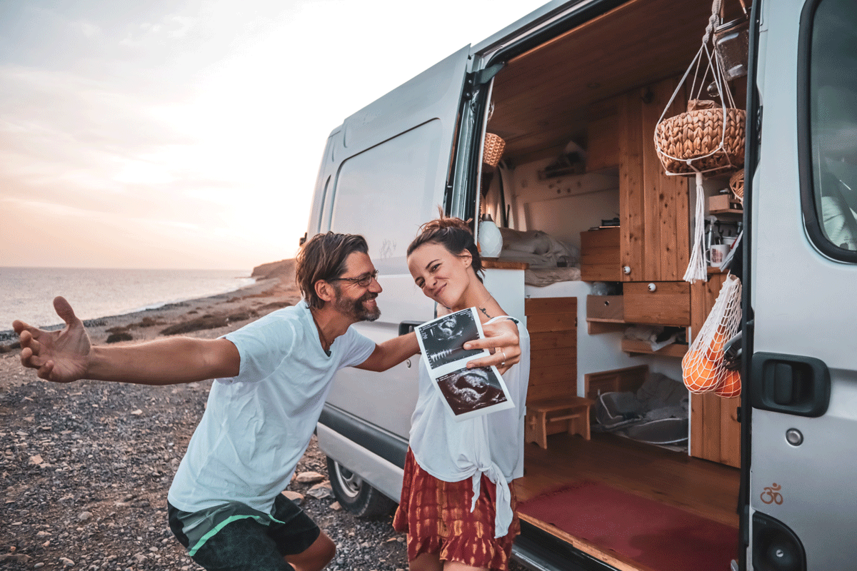 Laura Horvat und ihr Verlobter Markus auf Fuerteventura