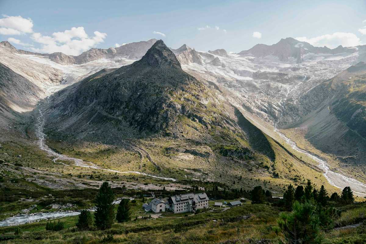 Blick auf die altehrwürdige Berliner Hütte
