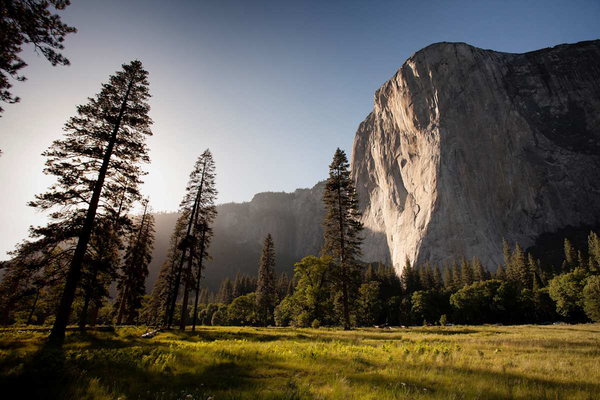 Der mächtige El Cap mit der markanten „Nose“ im Yosemite