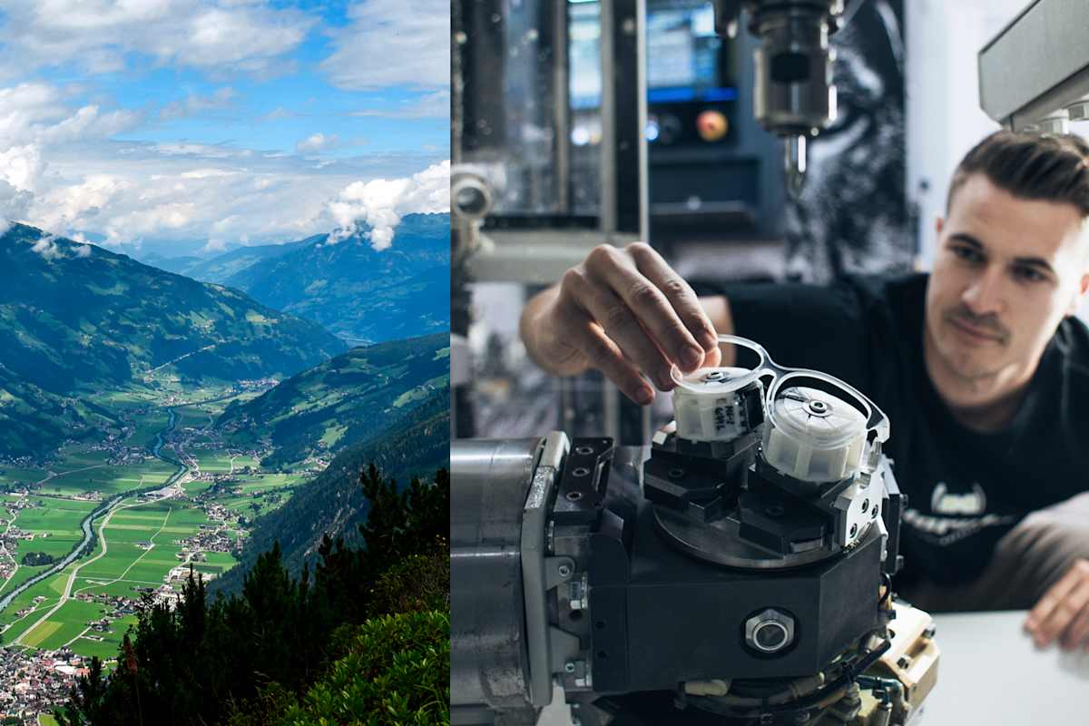 Der Brillenhersteller gloryfy hat seinen Sitz und die Produktion im österreichischen Zillertal.