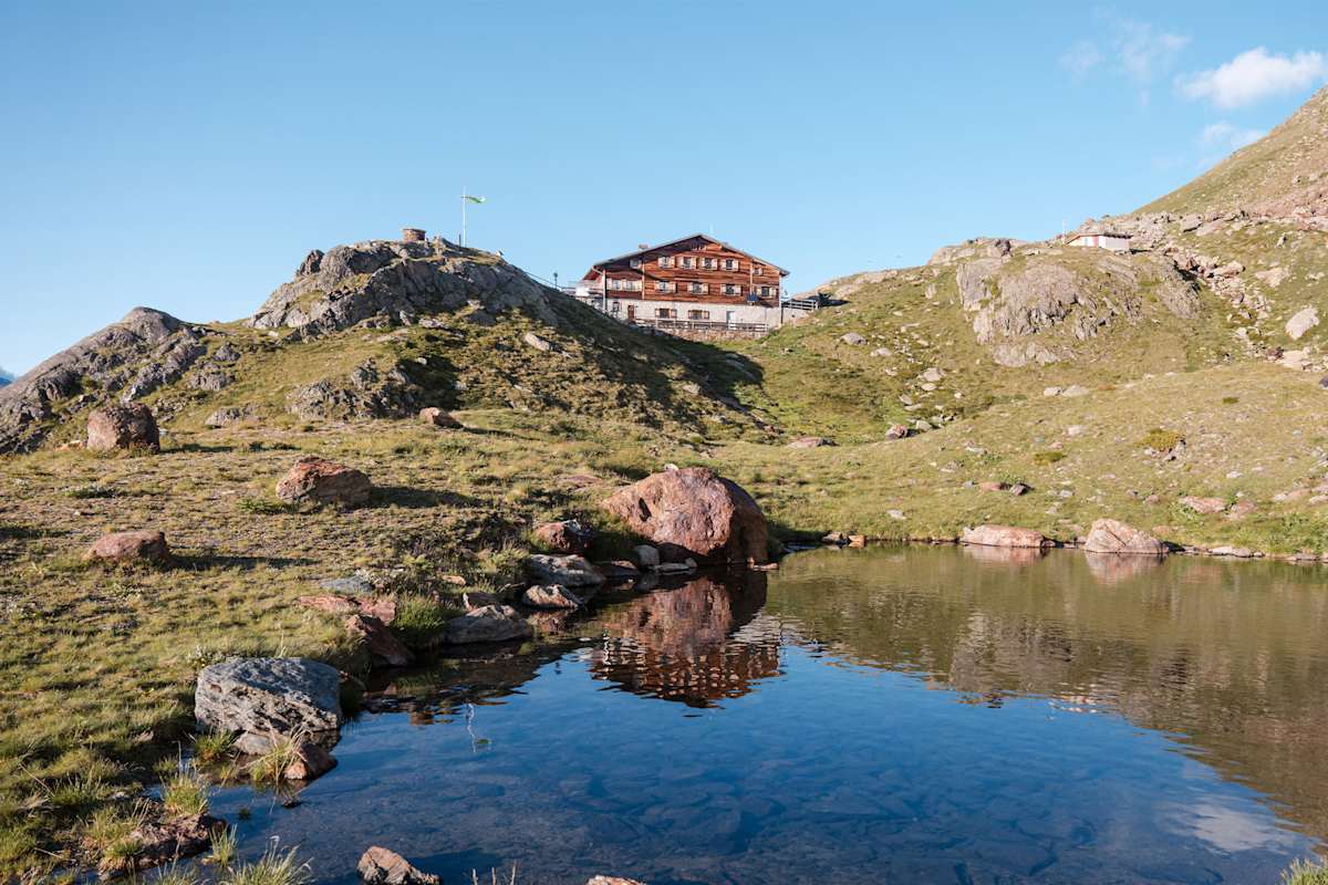 Die Martellahütte in Südtirol
