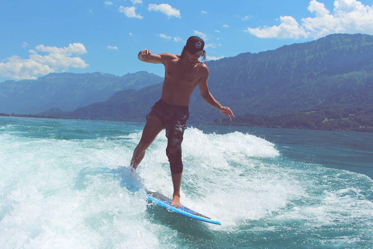 Wassersport am Thunersee im Berner Oberland