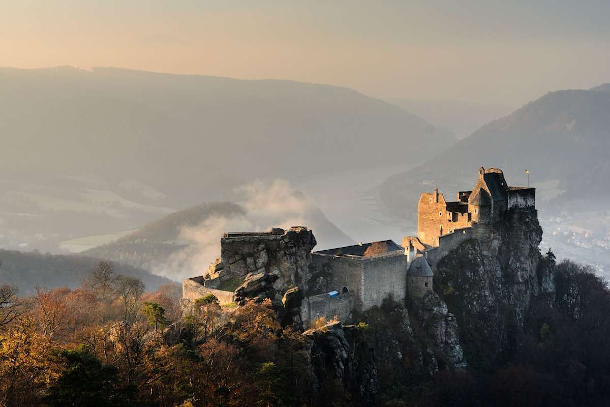 Die Burgruine Aggstein in der Wachau