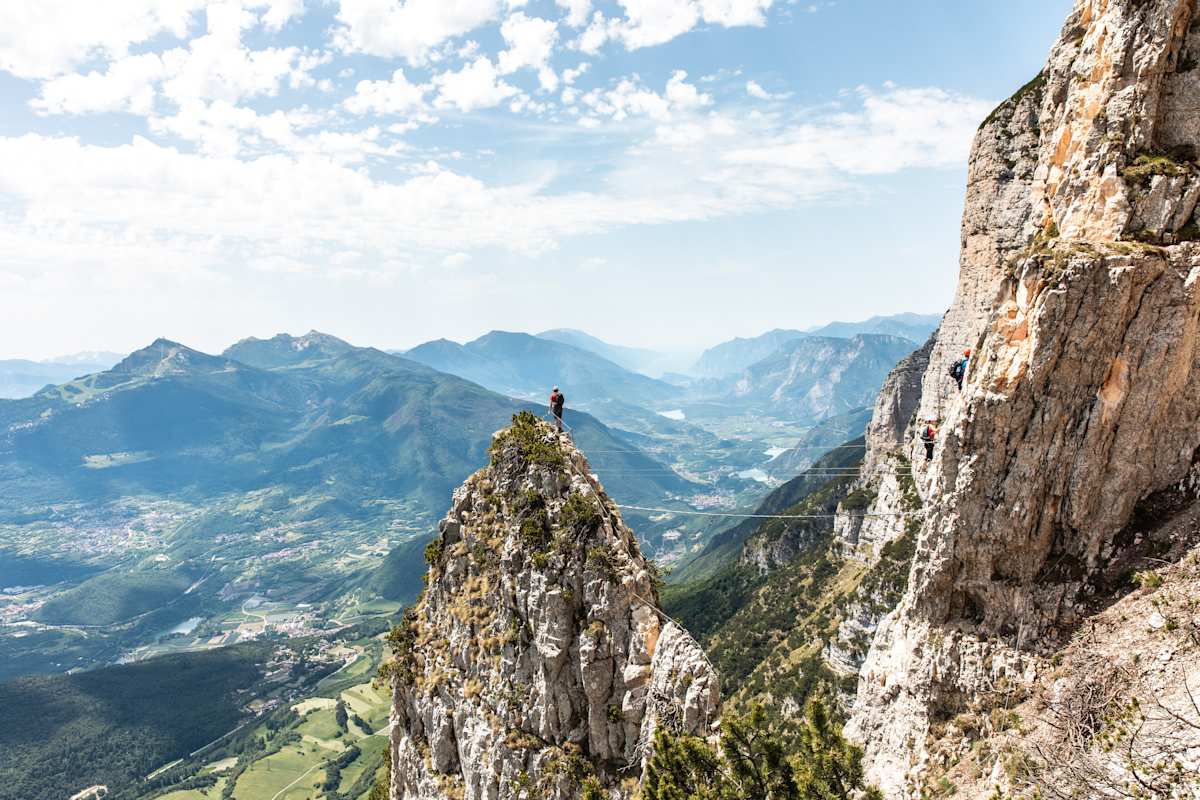 Via Ferrata delle Aquile, Klettersteige an Seen