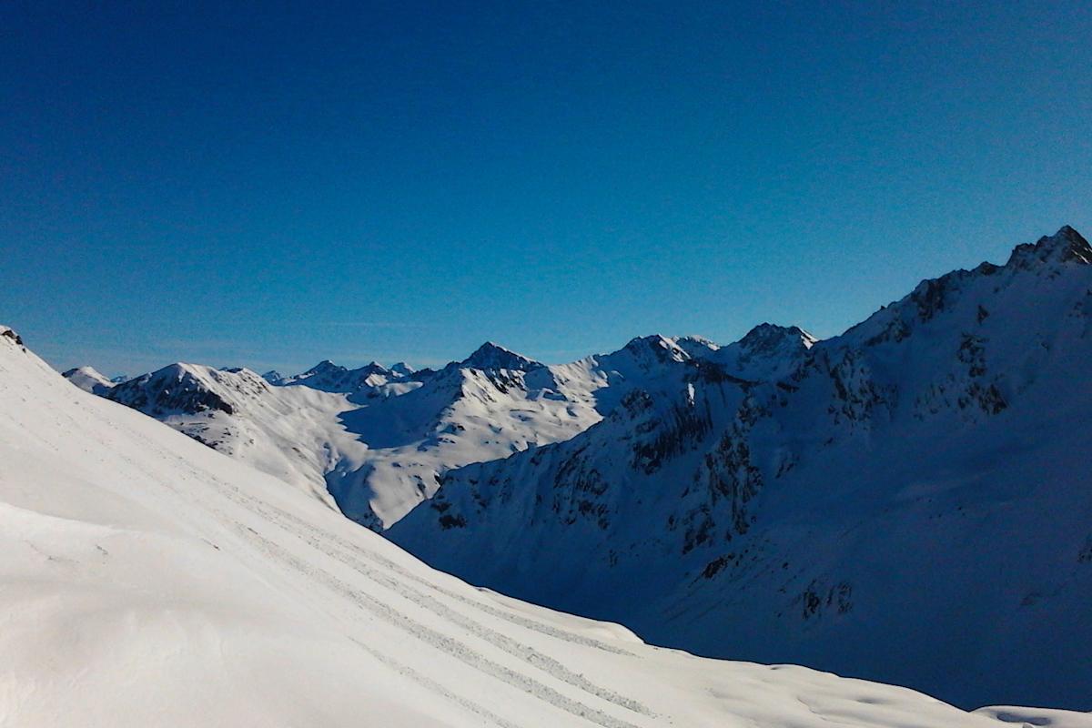 Unweit von Monstein in den Albula Alpen in Graubünden
